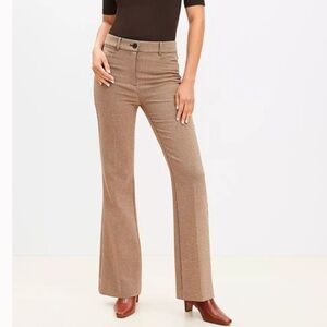 NWT Loft Sutton Flare Puppytooth Doubleface Fall 2024 Pants 8P petite